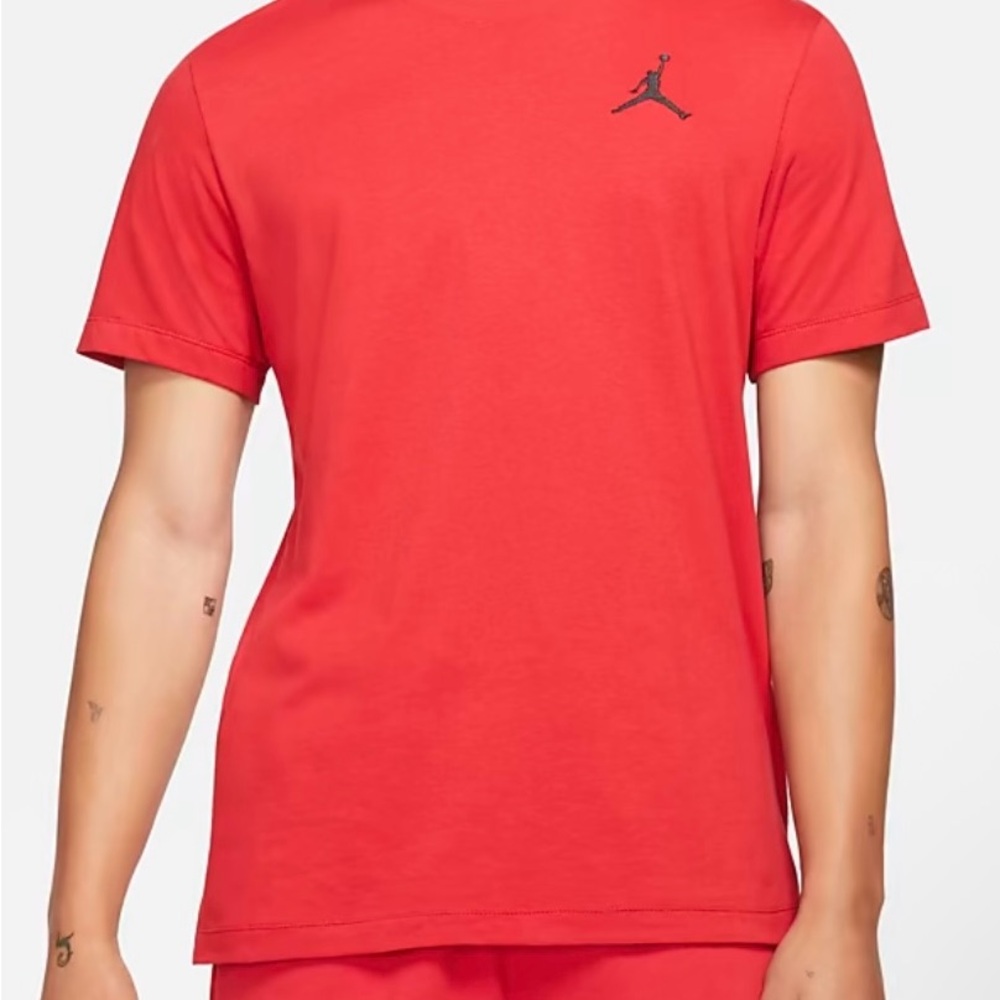 Jordan Men's Bright Red Short Sleeve Tee
